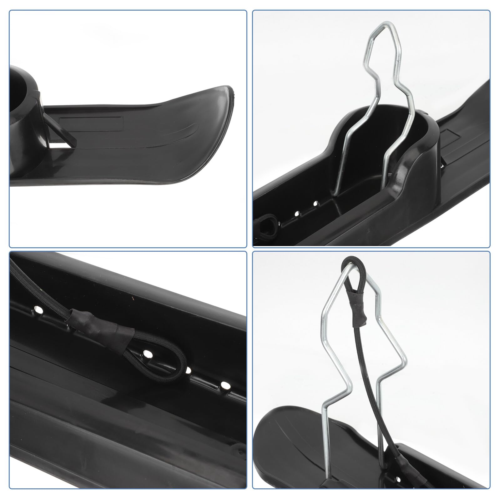 Toyvian Tabla de Esquí para Scooter de Nieve Infantil Accesorio Desmontable para Patinete y Bicicleta Parte del Trineo para Uso en Nieve Fácil Instalación Complemento para Juegos al