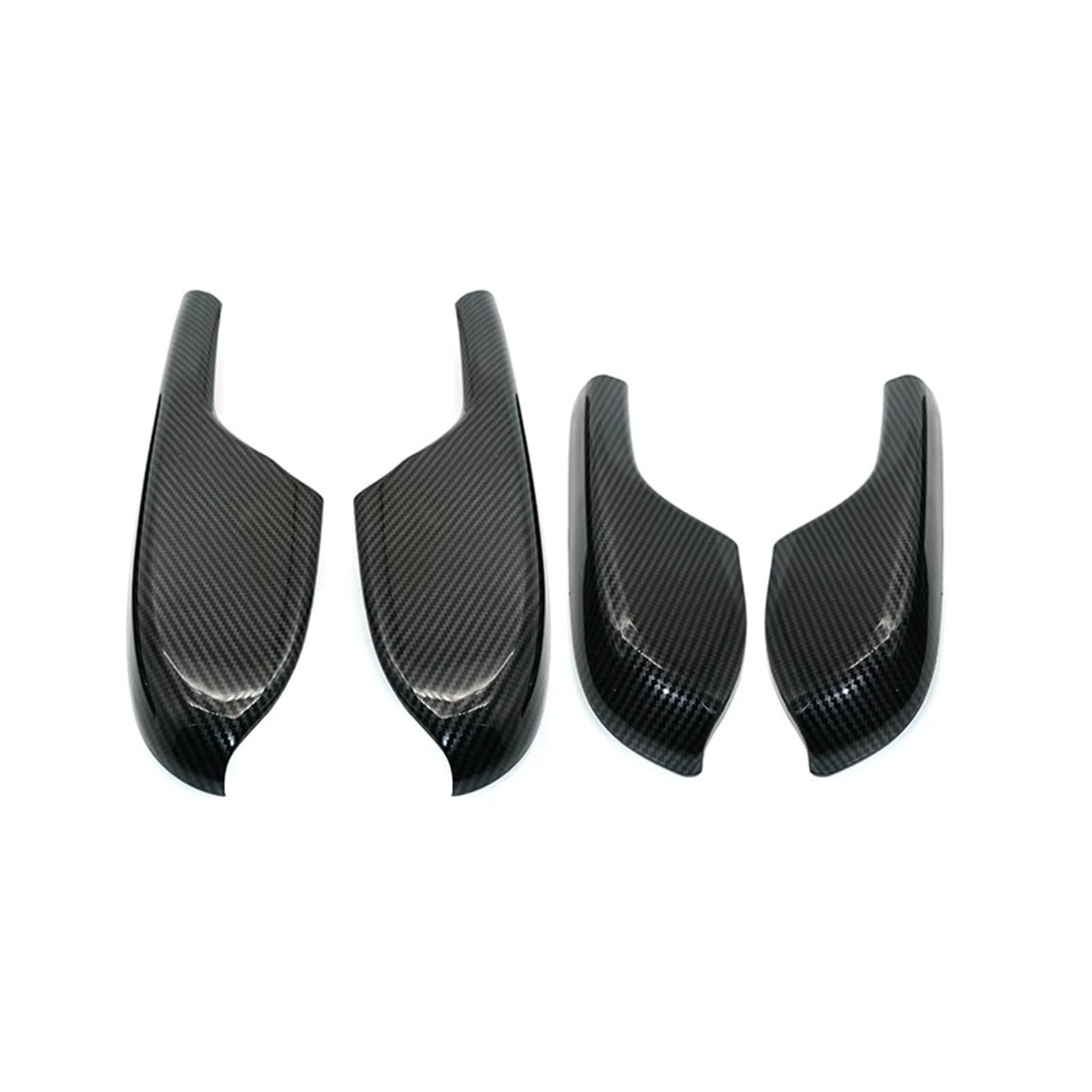 for Civic 10th Gen 2016-2020 4pcs Car Accessories Carbon Texture Door Panel Armrest Cover Sticker Trim Center Console Trim