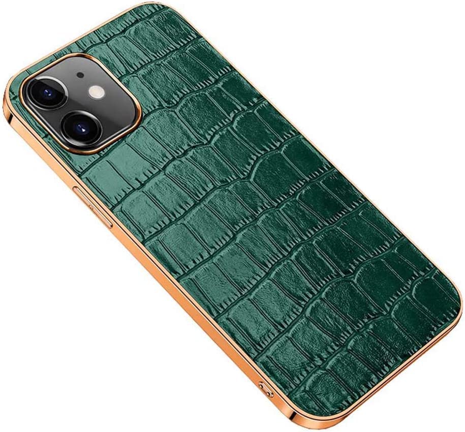 Coque iPhone 12 motif crocodile vert pour un style quotidien