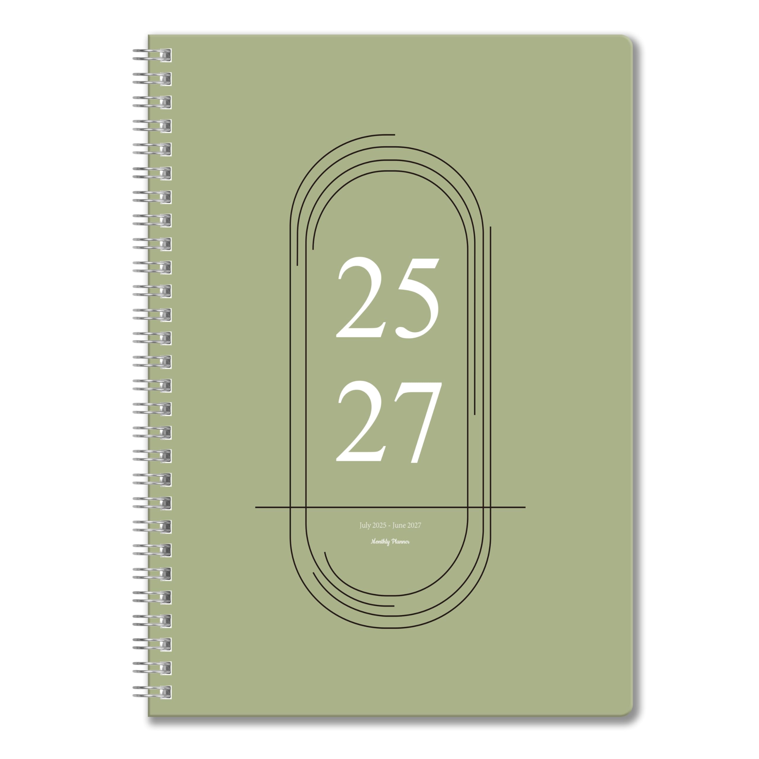 Monthly Planner 2025-2027, July 2025 - June 2027, 7" x 9", 2 Year Calendar 2025-2027 Monthly Planner, 24 month Calendar Perfect for School & Office
