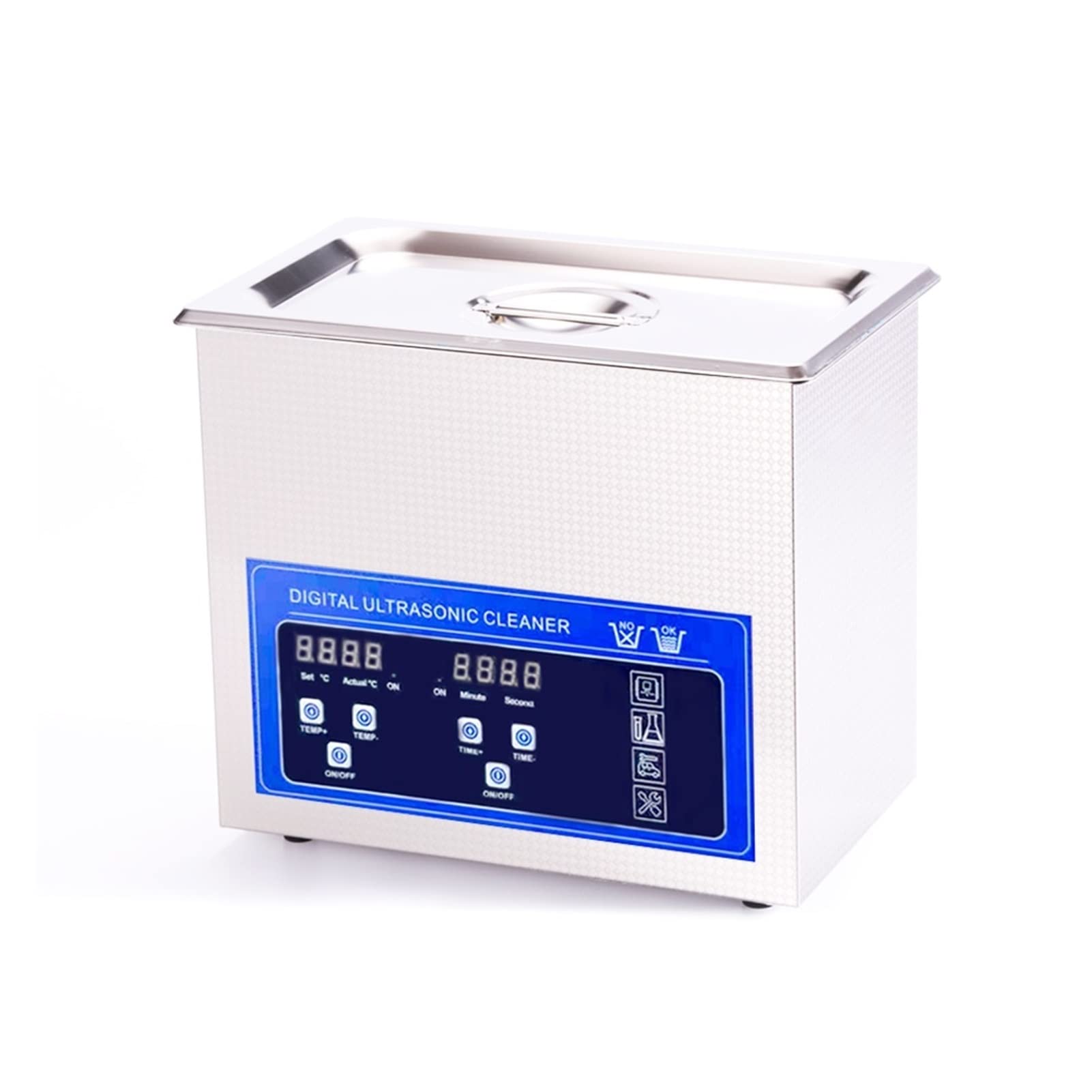 Dispositivo Limpiador ultrasónico Baño Limpiador ultrasónico Digital 3 0l 15L 10L 6L 2L Laboratorio con calefacción DPF Joyería de Metal Caburador Vidrio ultrasonido Cleaner Sonic(3.2L)