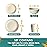 Teivio 32-Piece Kitchen Plastic Wheat Straw Dinnerware Set, Service for 8, Dinner Plates, Dessert Plate, Cereal Bowls, Cups, Unbreakable Plastic Outdoor Camping Dishes, Beige
