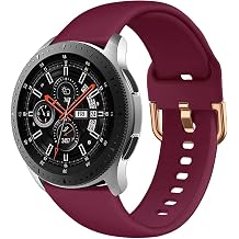 Compatible with Samsung Galaxy Watch 46mm Bands, Gear S3 Frontier/Classic Band, 22mm Soft Silicone Breathable Replacement Sport Strap Wristband for Galaxy Watch 3 45mm/46mm/Gear S3, Women Men