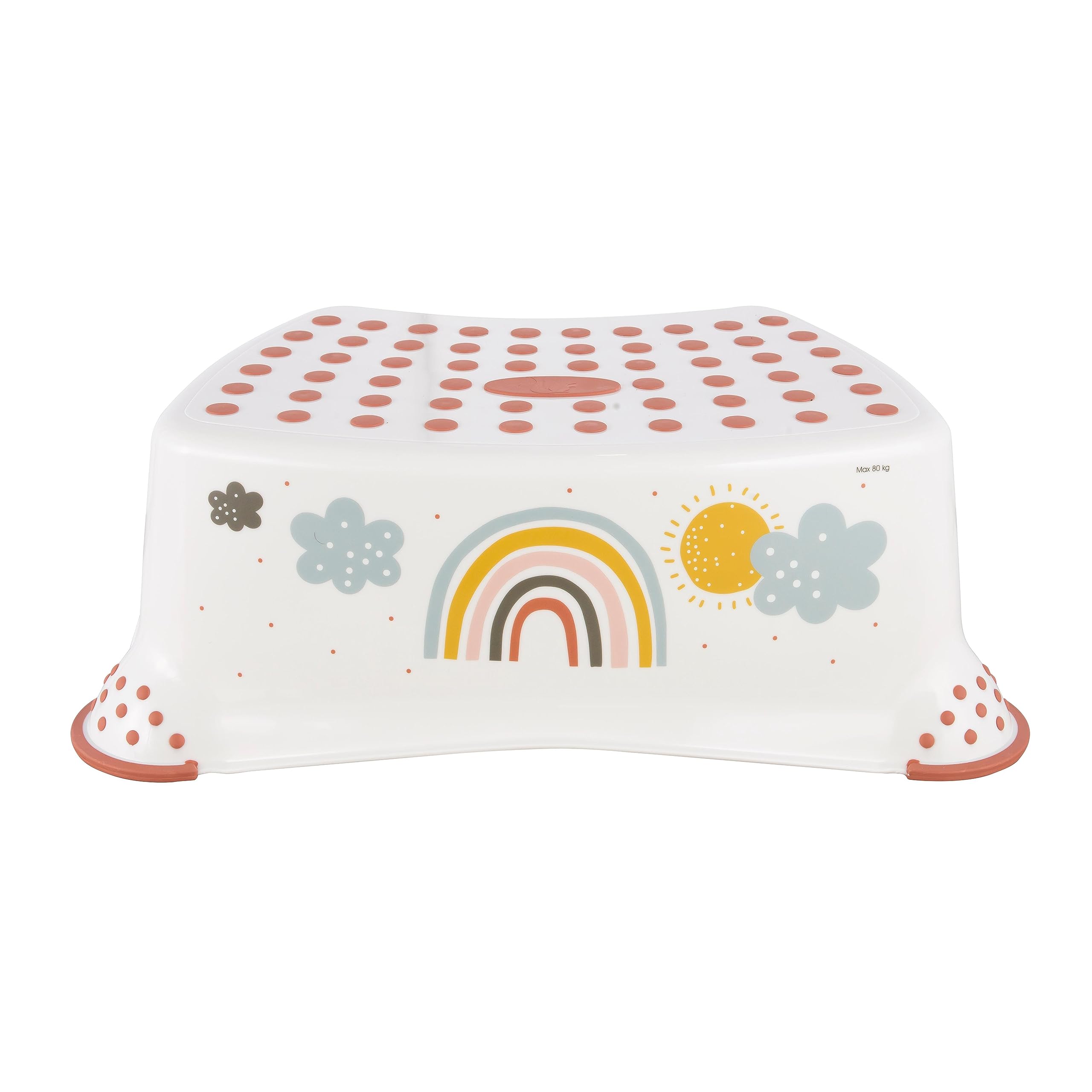 keeeper 1 Step Ladder, Rainbow, for Children from 3 to 14 Years Approx. Non-Slip Function, Tomek, White - 3