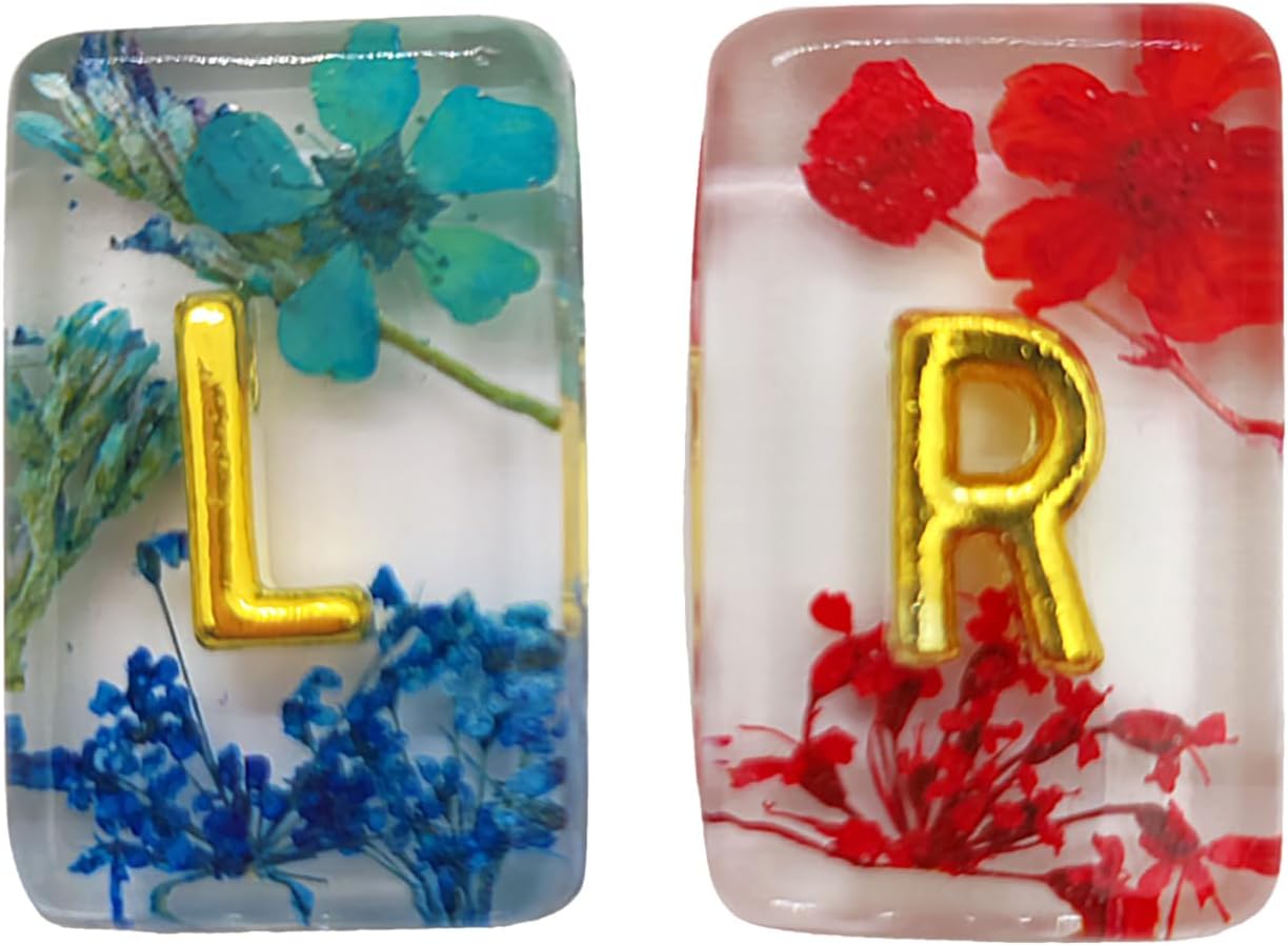ASVP Shop X-Ray Markers Flower Resin With Lead Letters - Includes Adhesive Strips Your X-Ray Markers - Extra Strength - Reusable & Washable