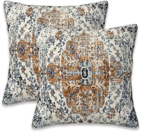 Boho Carpet Throw Pillow Cover Case Rug Boho Style Ethnic Design ...