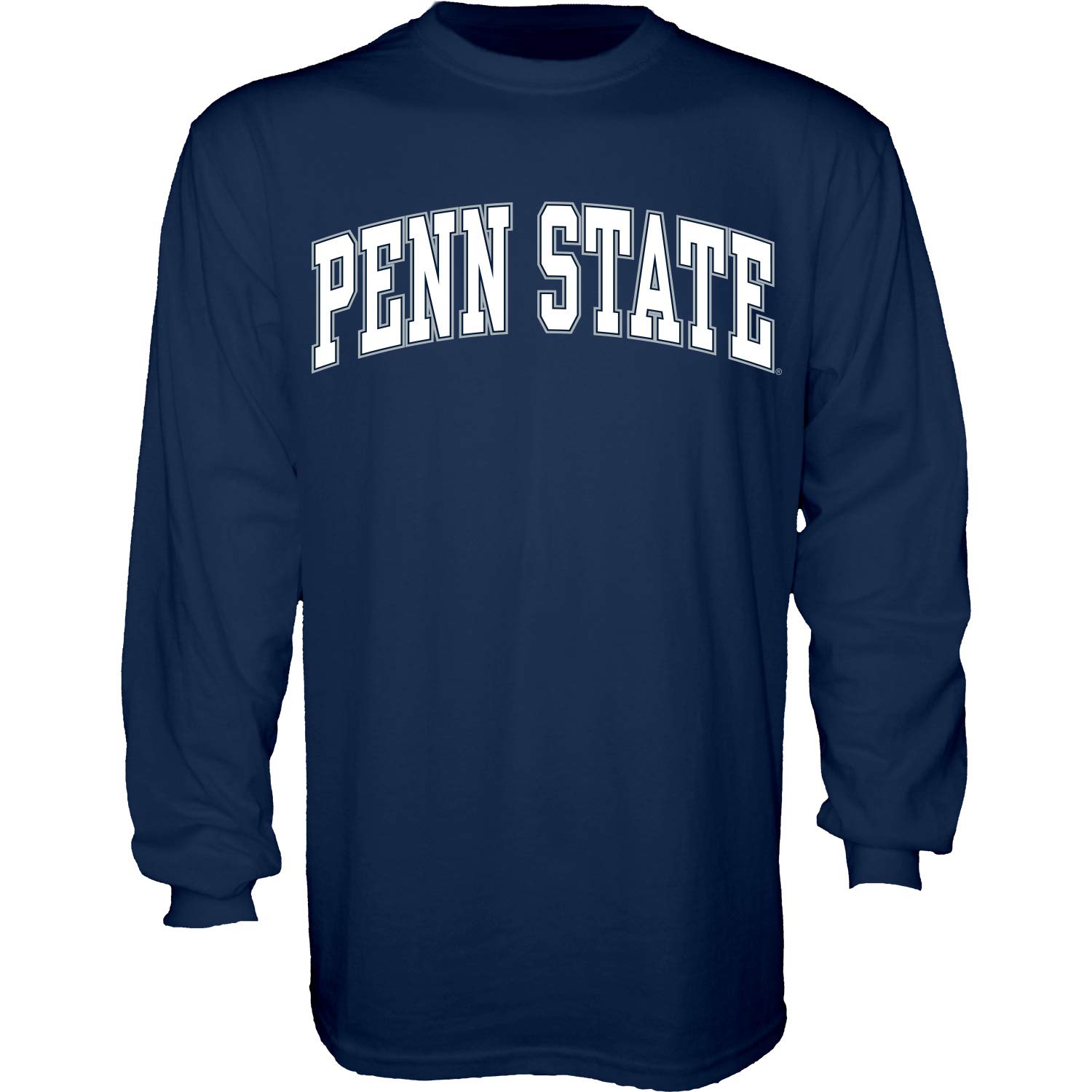 Blue 84 NCAA Penn State Nittany Lions Mens Arching Team Color Long Sleeve T Shirt, Penn State Nittany Lions Navy, XX-Large