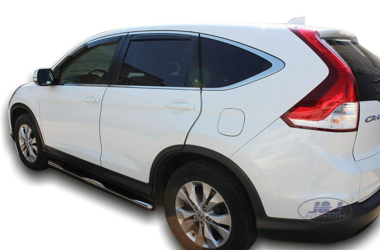 J&J AUTOMOTIVE Deflettori d'Aria per Honda CR-V 4 2012-2016, Set da 4 Pezzi, Nero Fumé Oscurato Heko