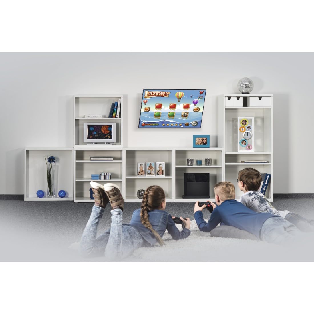 Hama | Soporte de Pared para TV de 46" a 100" (Soporte inclinable +0/-12° de Pared, Pantallas de hasta 191cm, Carga máx de 75kg, VESA 800 x 600)