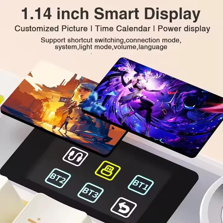 Image of Aula F108Pro Wireless Mechanical Gaming Keyboard with Display Reaper Switch
