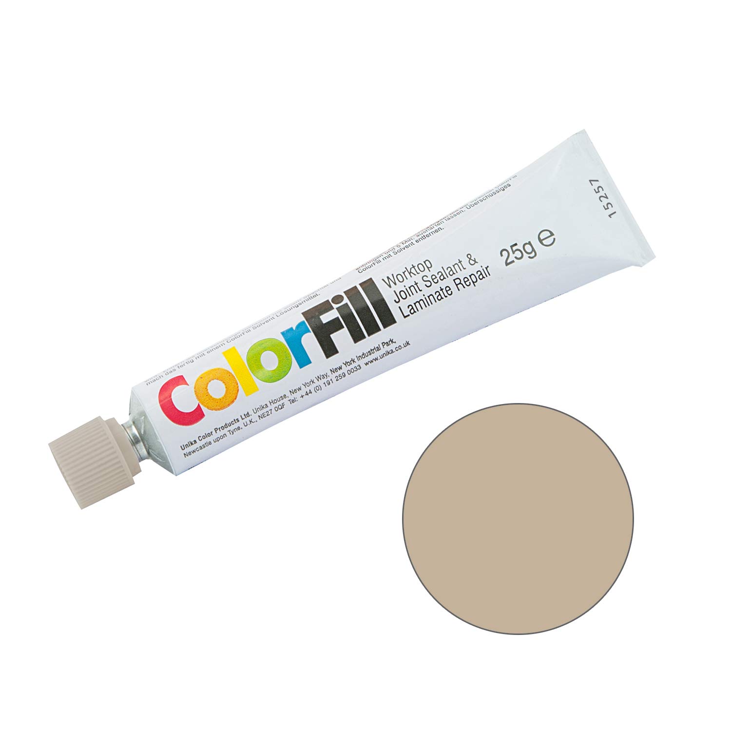 Unika ColorFill Laminate Worktop Joint Sealer Compound Repair Sealant (CF111 Capitol Pine)