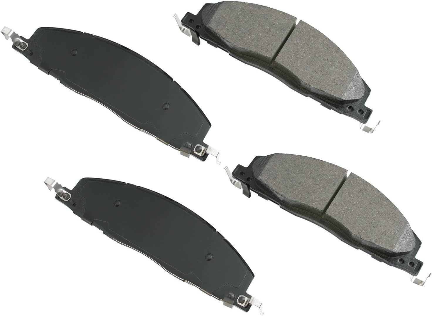 Akebono ACT1400 Proact Ultra Premium Ceramic Disc Brake Pad kit, GREY