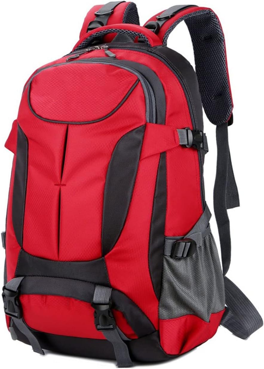 Backpack Mens Nylon Men's Backpack Polyester Urban Business Large Capacity Travel Backpack Wearable Portable Waterproof Office (Color : Dark blue)