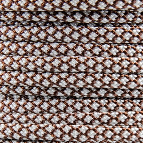 Paracord Planet Holiday Colors 550 Paracord – Great for DIY, Bracelets, and Lanyards – Hot Cocoa (50 Feet)