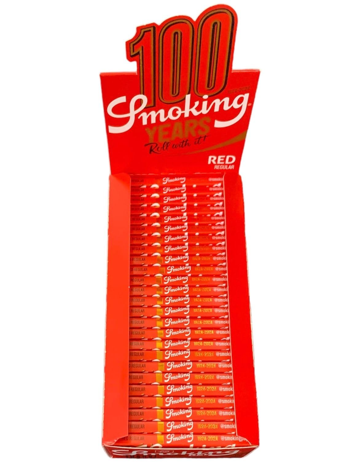 popular cheap version cigarette rolling papers options in india SMOKING RED Regular Small 70MM Size Rolling Paper Full Box (Pack of 50  BOOKLETS) + (Free