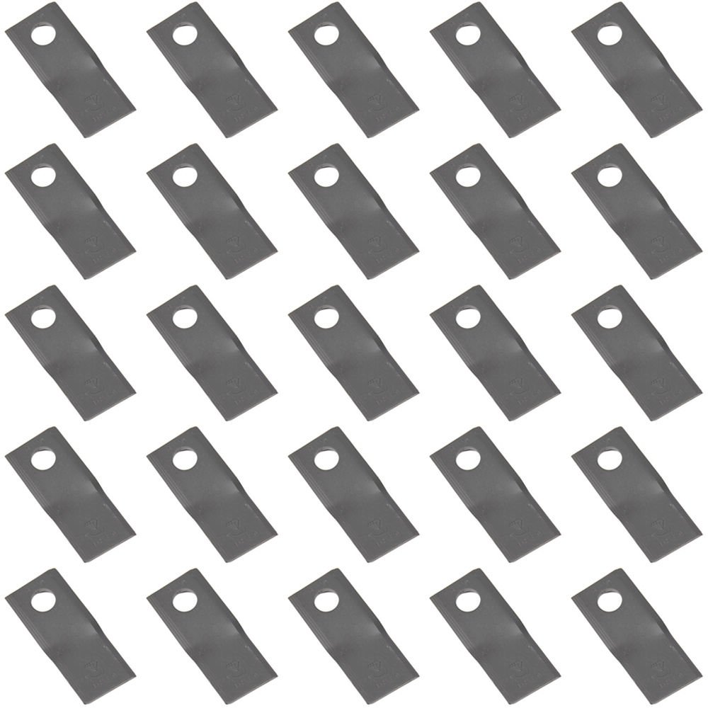 1398880K Pack of (25) LH (4.409" x 1.850") Disc Mower Blades for Krone
