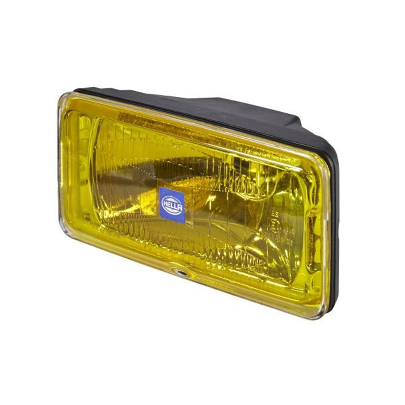 HELLA Halogen Reflektor dalekosiężny - Comet 550 - 12V - prostokątny - ryflowana szyba rozpraszająca reflektora - żółty - z prawej/z lewej - 1FD 005 700-431