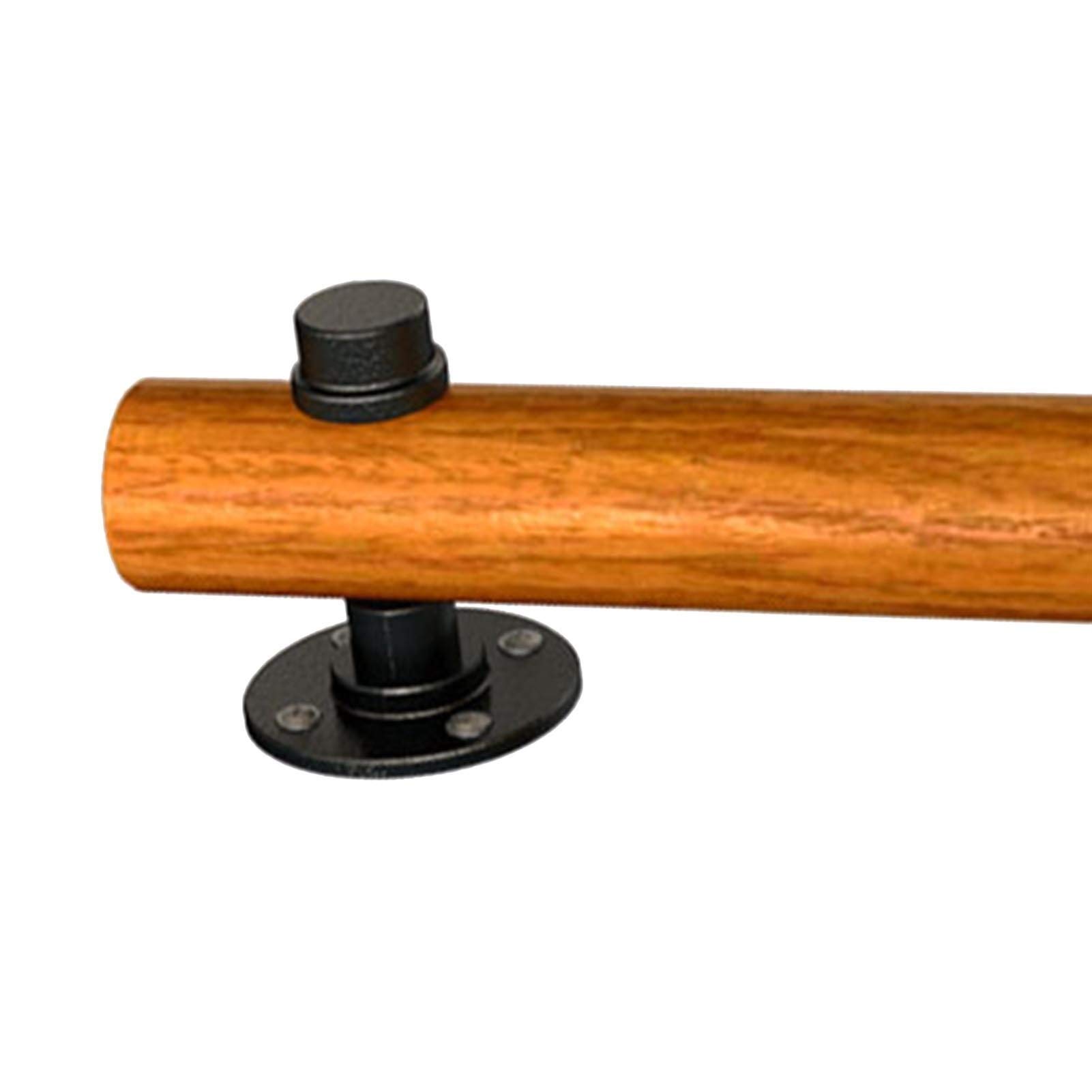 Main courante escalier antidérapante bois solution anti-chute pour couloir intérieur mal éclairé