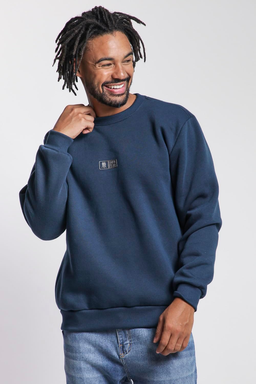 Men's Sweatshirt, Fleece Crewneck Sweatshirt - Image 5