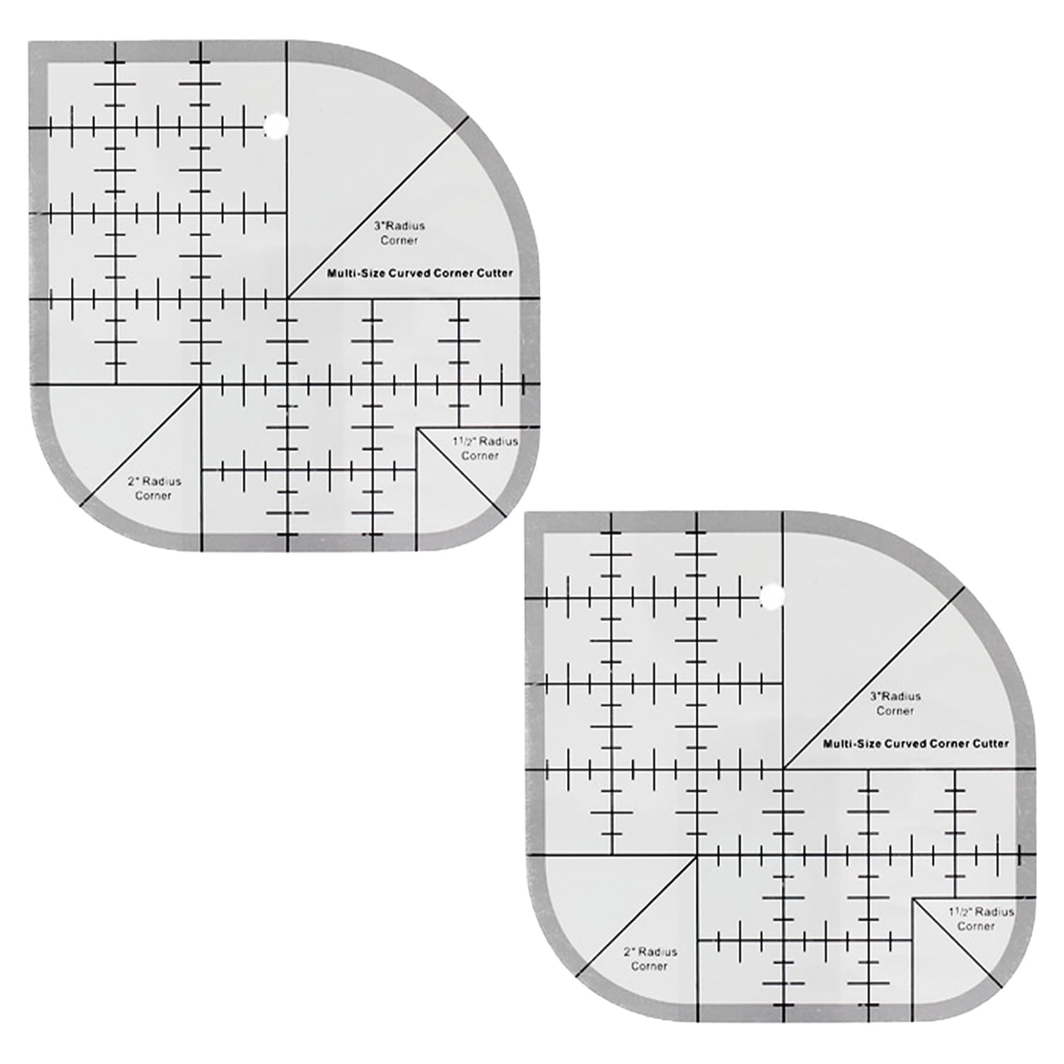 RNSKFG 2 Pieces Multi-Function Sewing Ruler, Adjustable Angle Tool, Angle Measurement Tool, With Scale Positioning Ruler.