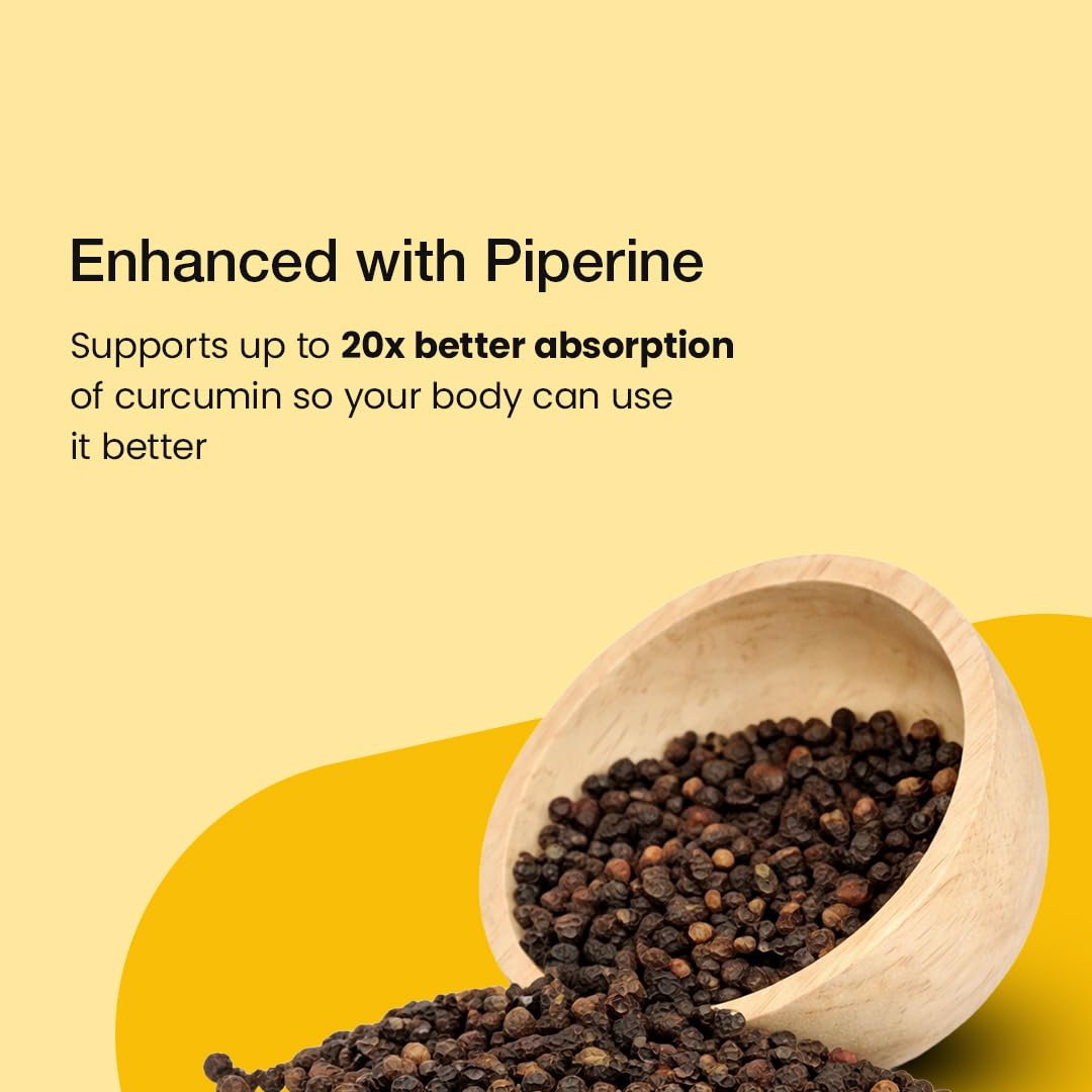 Curcumin Capsules with Piperine and 95% Curcuminoids | 60 N — Amazon image 8
