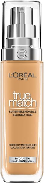 L'Oreal Paris Make-up Designer True Match Foundation, Base de maquillaje, Color 6.5D/6.5W Golden Toffee, 30 ml - 1