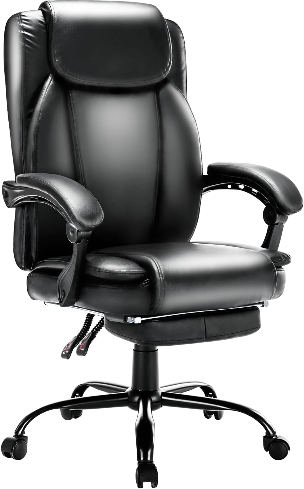 Sedia Da Ufficio Ergonomica Con Supporto Lombare Regolabile, Regolabile In Altezza, Con Braccioli Ribaltabili, Per Computer Per Casa, Nera | Leroy Merlin - Foto 6