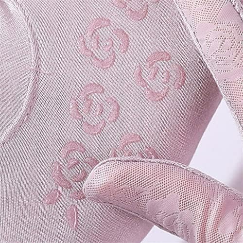 Summer Driving Gloves Women's Ice Silk Breathable Thin Lace Touch Screen Non-Slip