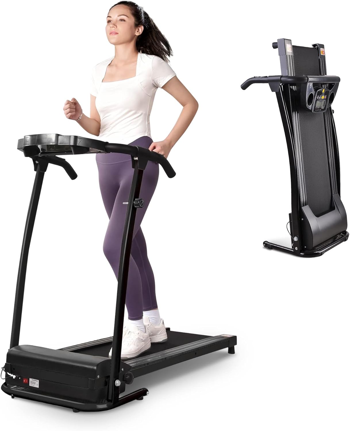 Buy AW Folding Electric Treadmill Portable Running Walking Treadmill with LCD Display Easy