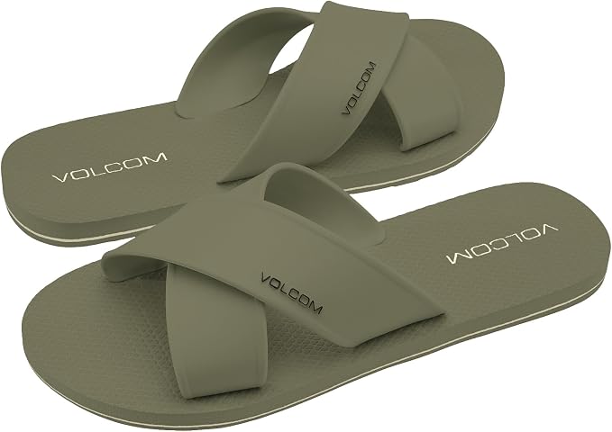 Volcom Volcomotion Slide Sandals – Comfort Foam Footbed, Sporty Strap Slides womens Flip-Flop