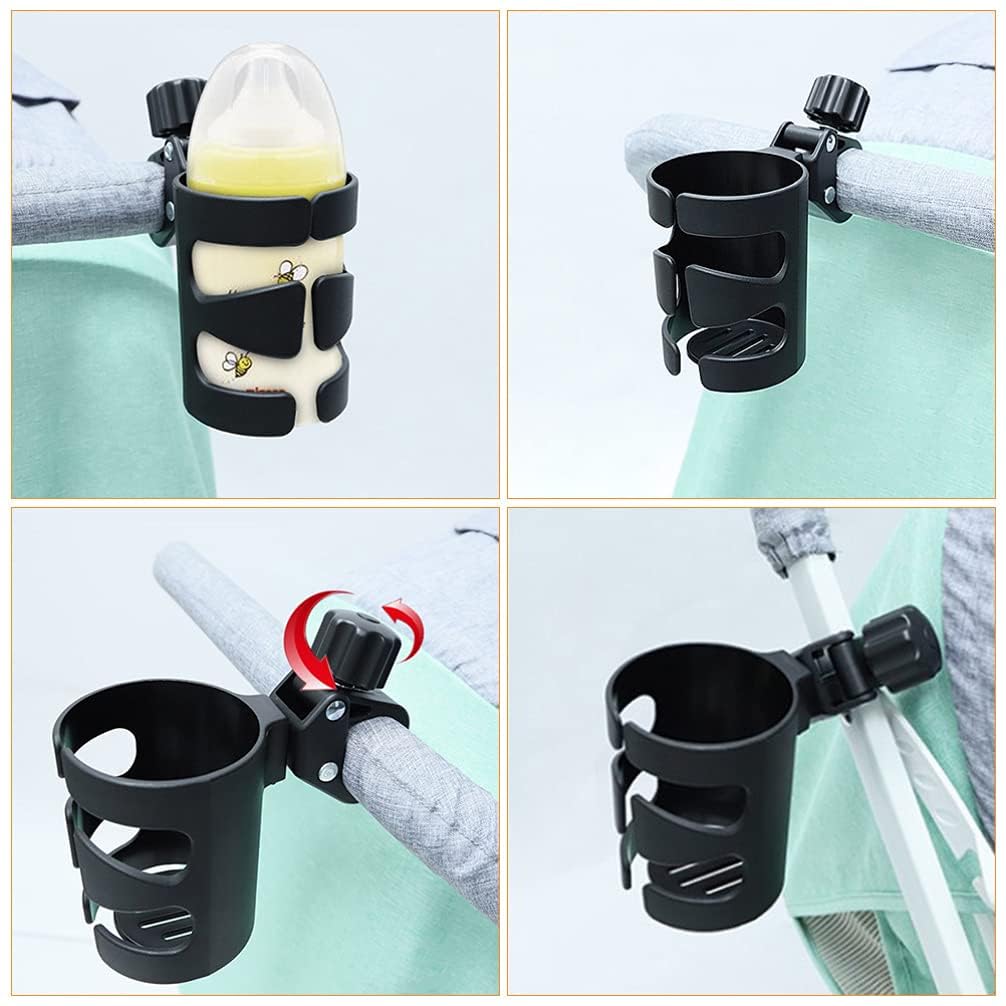 Portabottiglie regolabile per passeggino, carrozzina, portabevande con clip per sedia a rotelle, biciclette, passeggini