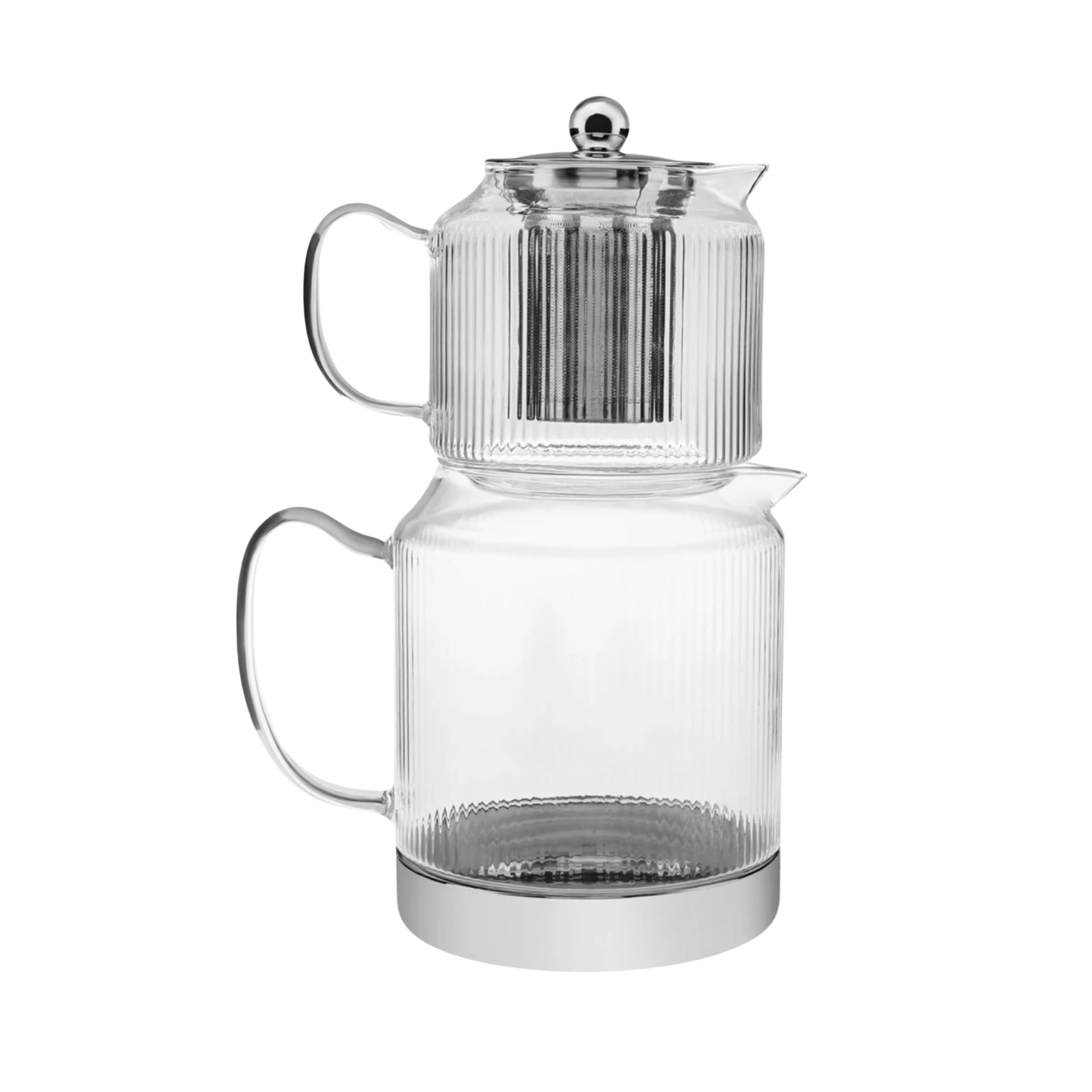 Karaca Kelly Midi Glass Teapot - 0.6 Lt, Lid Drinker: 1.5 Lt, Induction Base — image 1