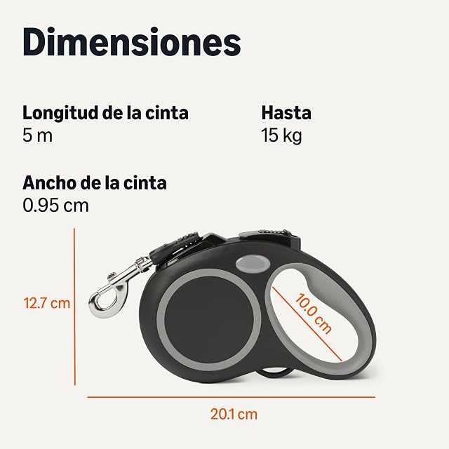 Foto 5 de 5 de Amazon Basics Retractable Dog Leash S
