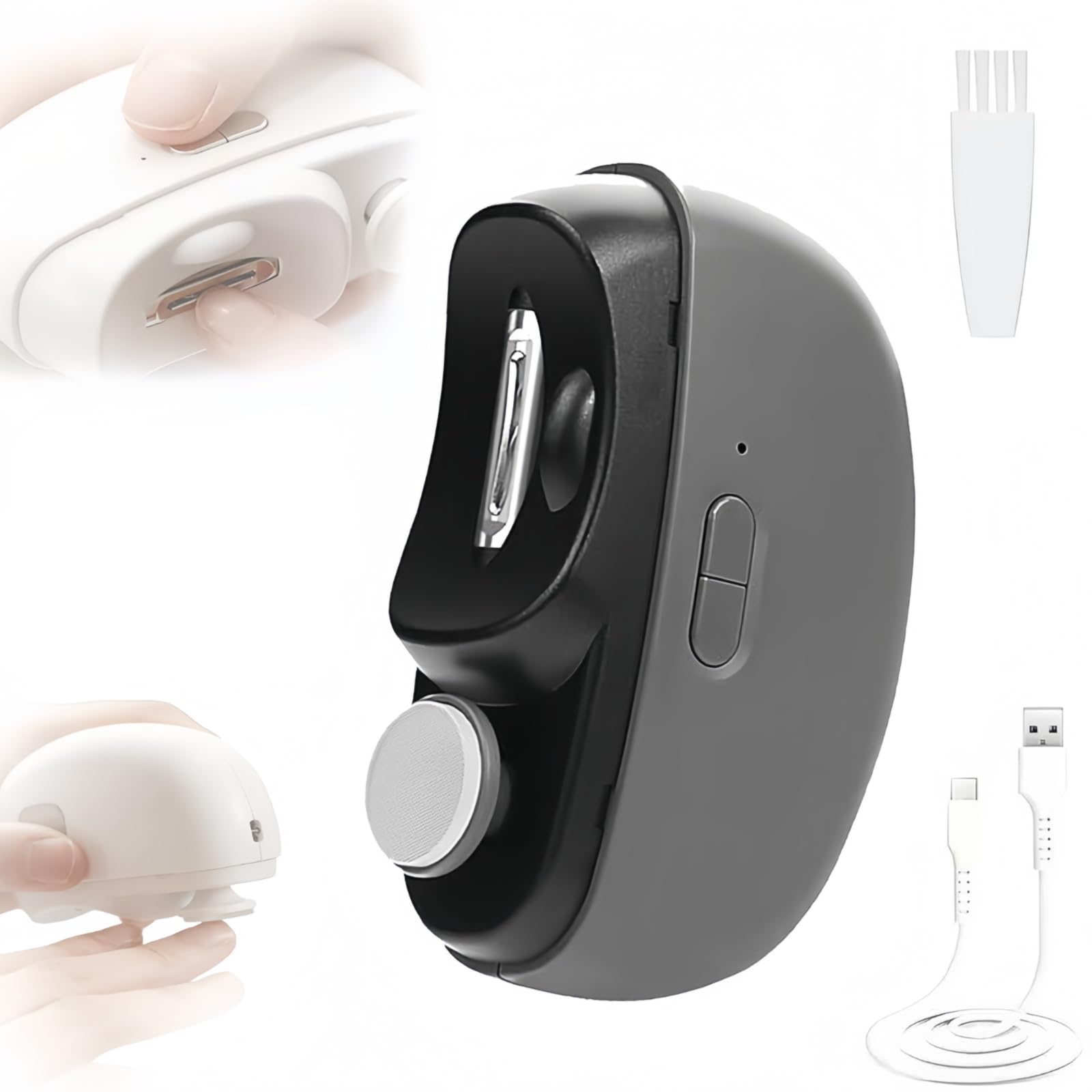 Electric Nail Clipper 3 in1 Automatic Electric Nail Clipper with Polishing for Fingers and Toes Toenail Clippers with