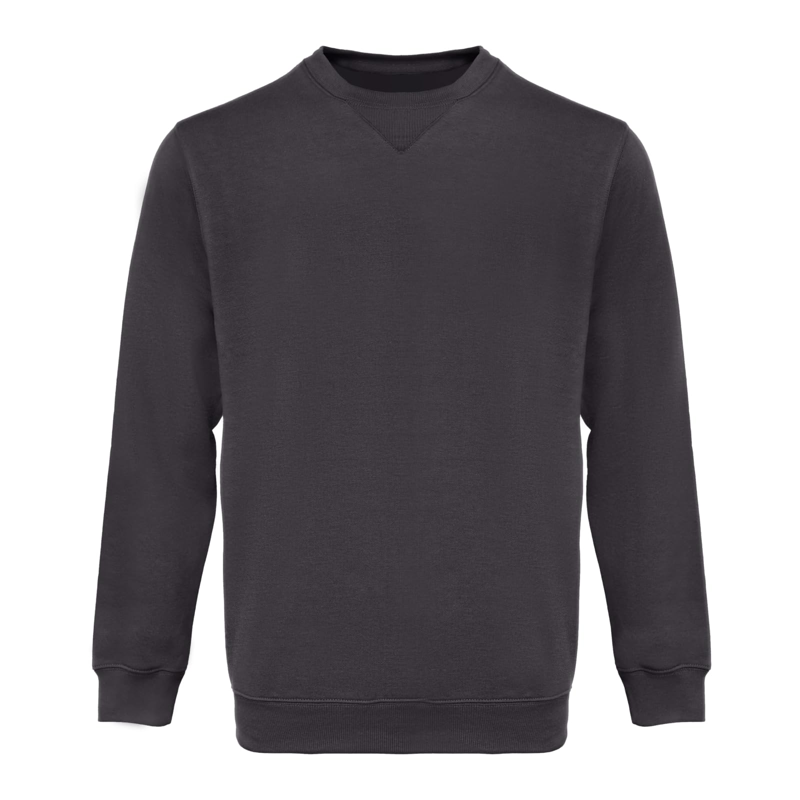 Sweat-Shirt Col Rond Homme WORK IDEA - Pull Basique Décontracté - 65% Polyester 35% Coton
