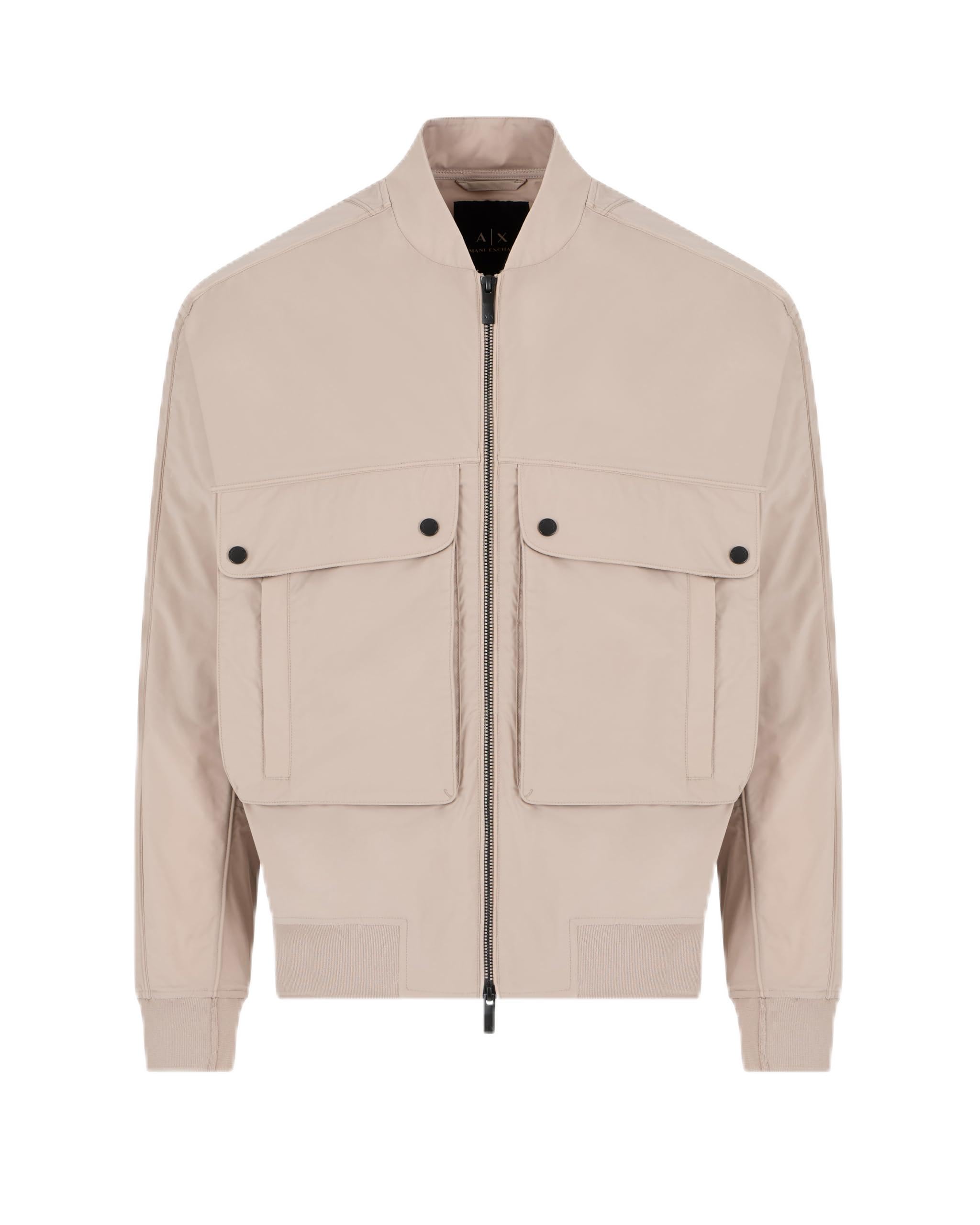Armani Exchange Blue Edition, Logo Patch Giacca Blouson Uomo