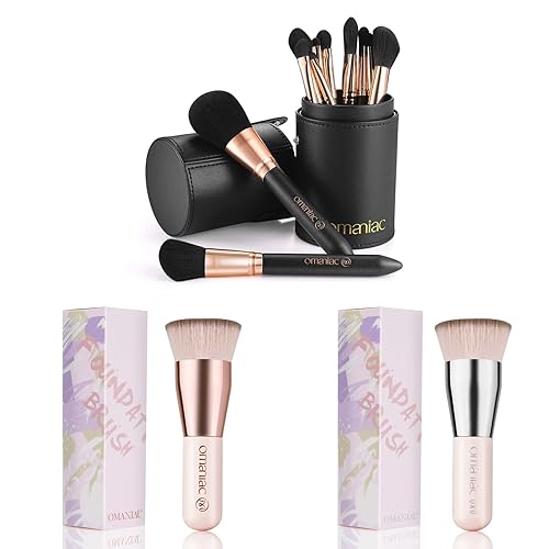 Juego de 12 pinceles profesionales y 2 pinceles de base de viaje