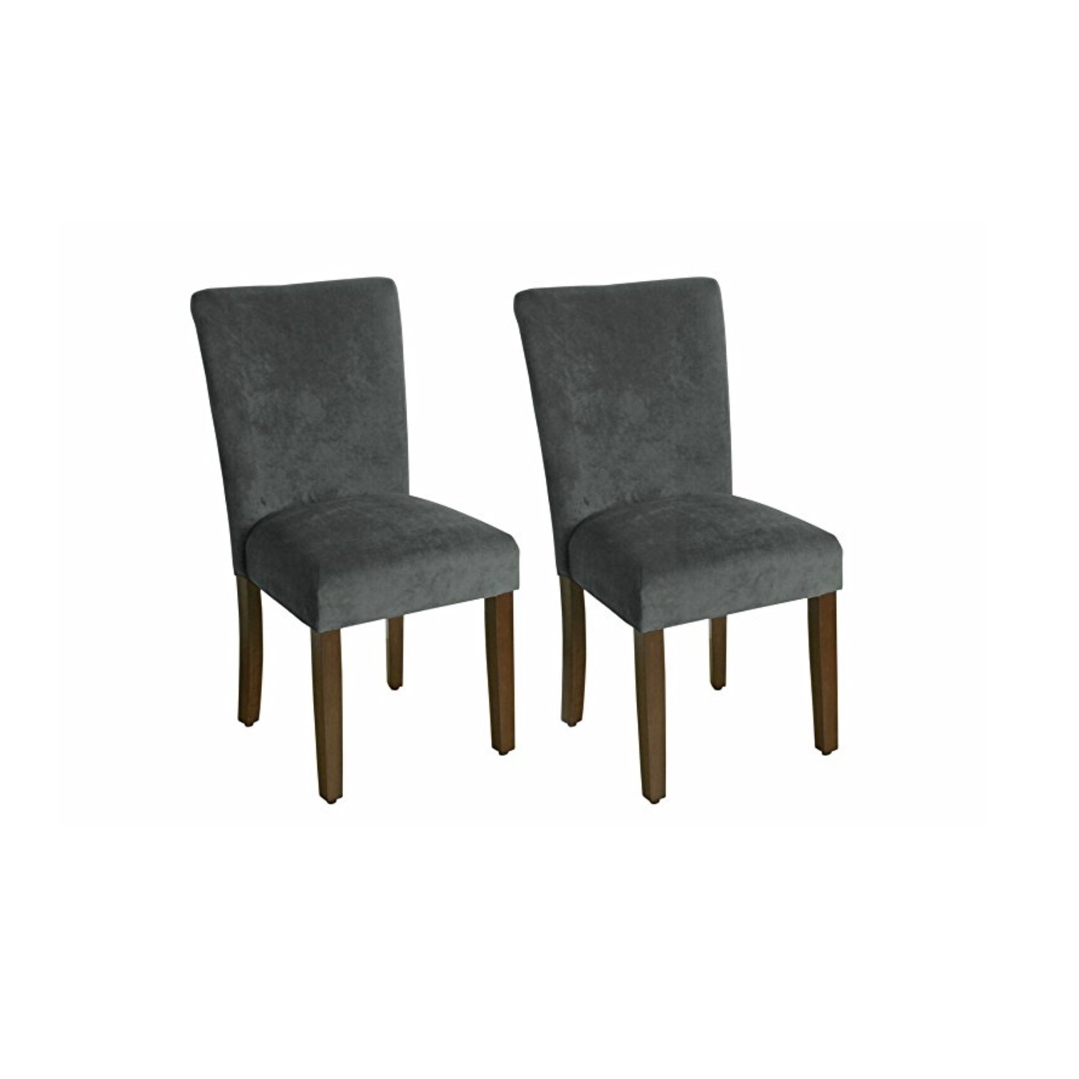 Kinfine K6805-B229 Velvet Parson Dining Chair Not Applicable, Grey Velvet