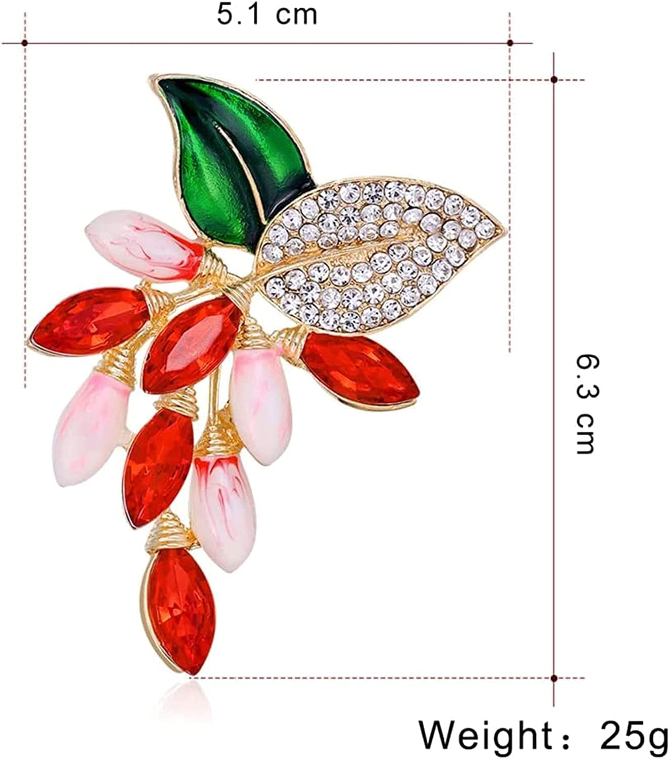 Broche con Forma de pasas, Diamantes de imitación, aleación Vintage con Solapa, Diamantes, Chal Floral, Elegante Ramillete, Cuello