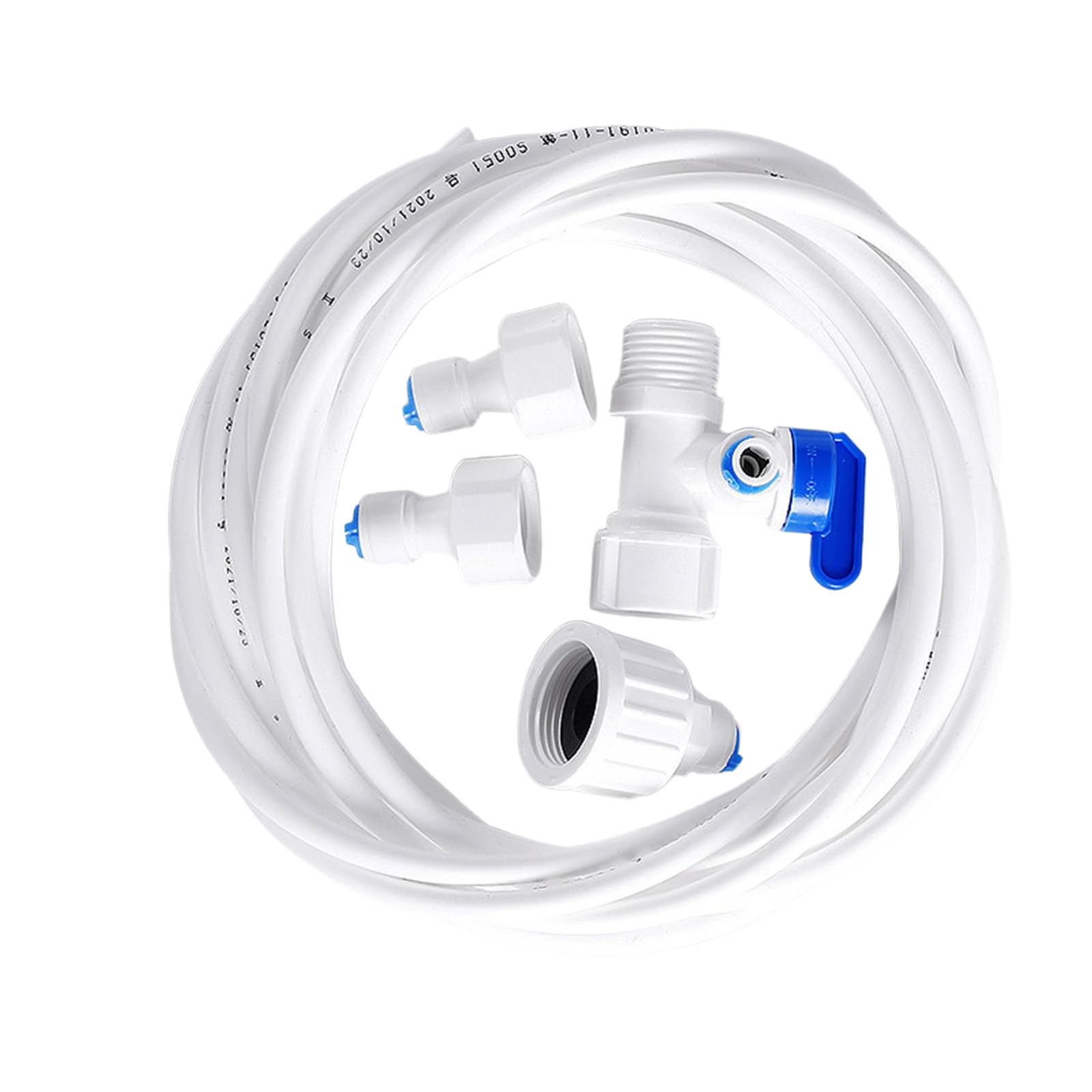 Water Filter Straight Connector Set | Food-Grade PP with RO Systems | Quick-Connect Leak-Proof Water Hose Set