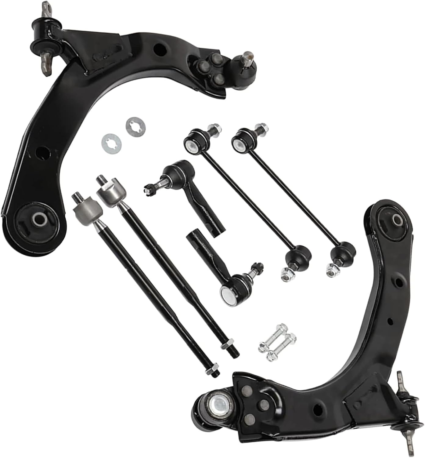 8pcs Front Lower Control Arms w/Ball Joint Sway Bar Inner