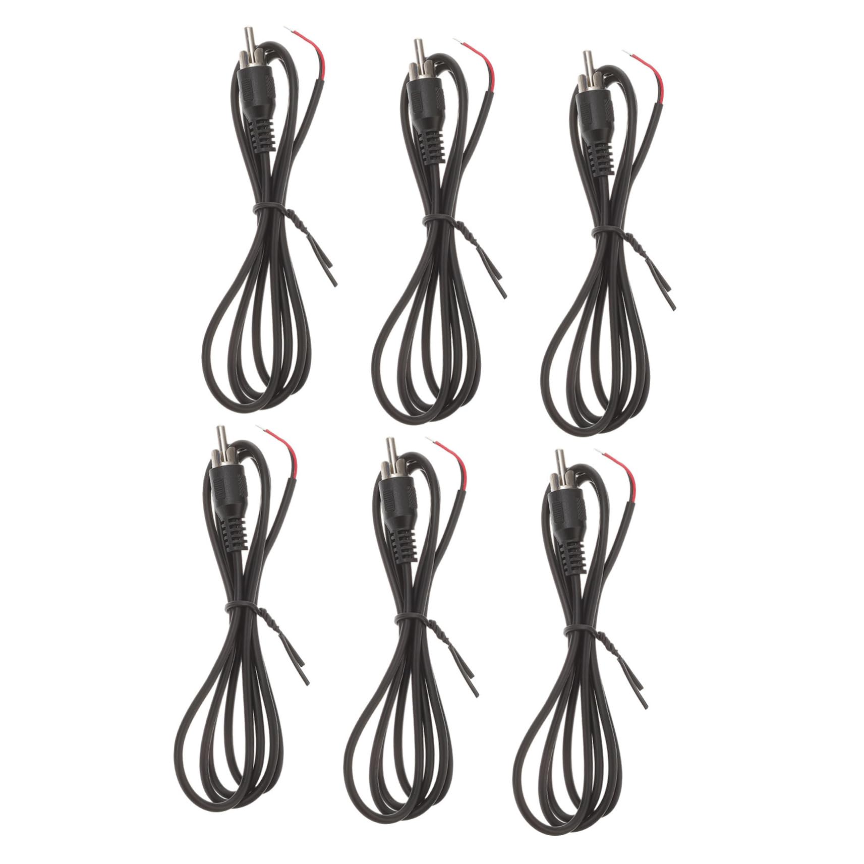 Mipcase 6pcs Audio Cable Male Connector Adapter for Speakers Wire Core for High-Speed Data Transmission Construction