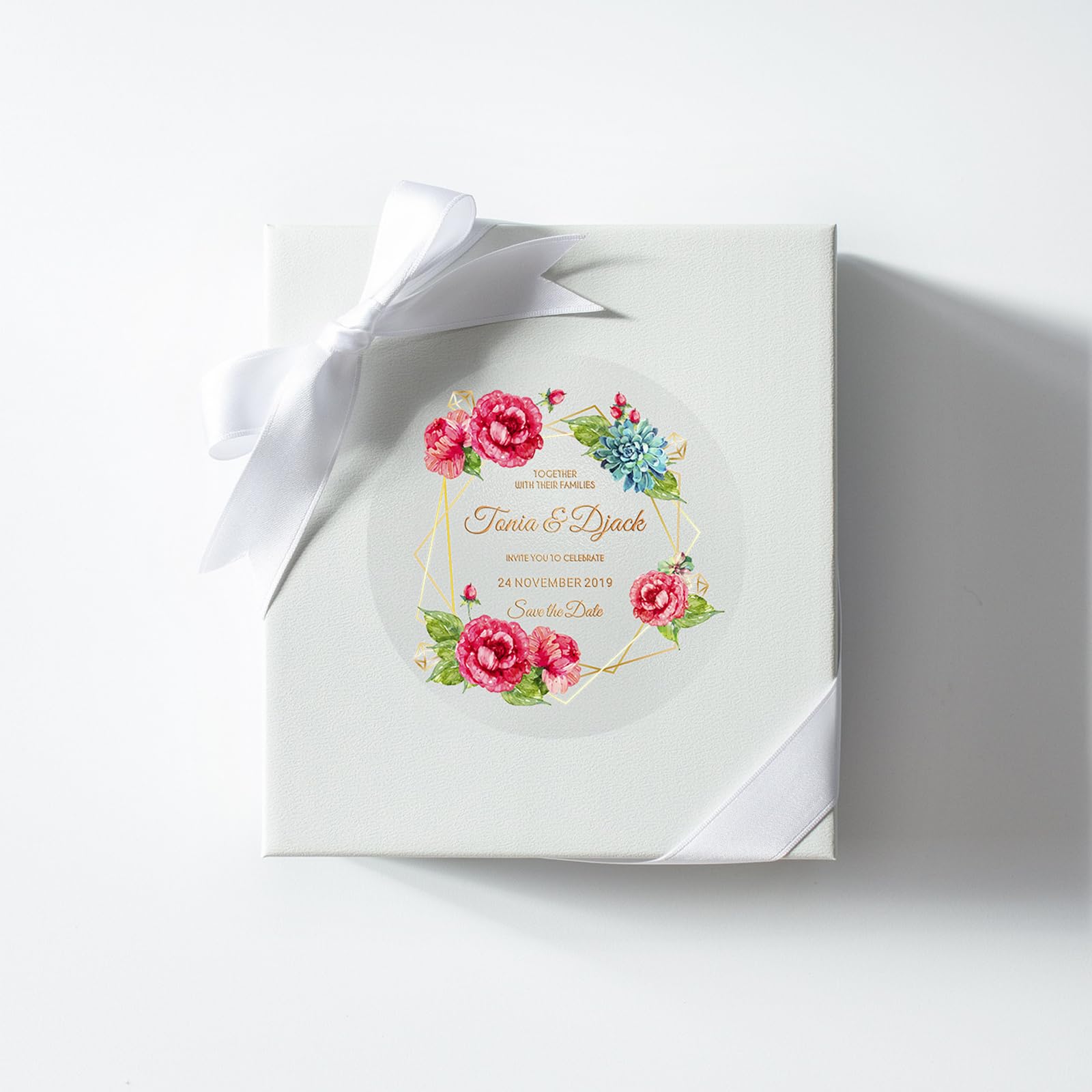 Etiquetas Personalizadas Adhesivas Redondas Para Regalo Con Fuente Dorada  Metálica Personalizada, Pegatinas Impermeables Para Fiestas De Cumpleaños,  Bodas, Regalos Etiquetas Adhesivas Personalizadas, image size:1600x1600