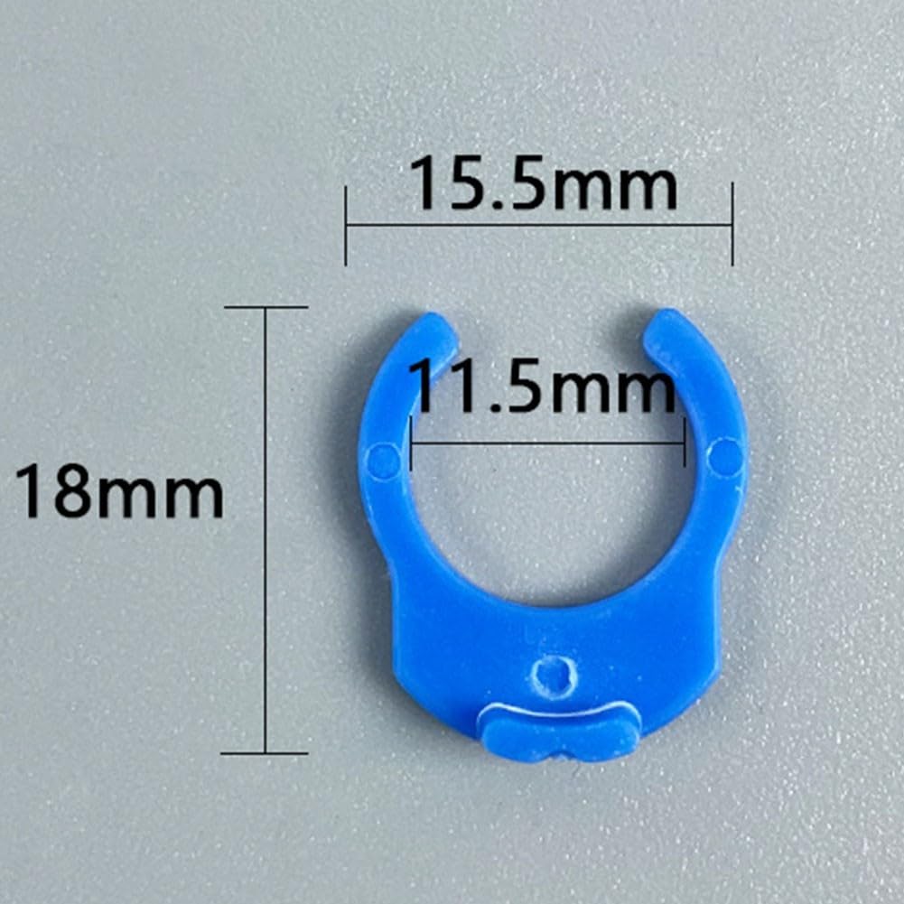 Yuanpgky Lot de 20 clips de verrouillage sécurisés pour raccords de filtre à eau à osmose inverse, clips de fixation de tube en plastique, compatibles avec les systèmes de purification d'eau et