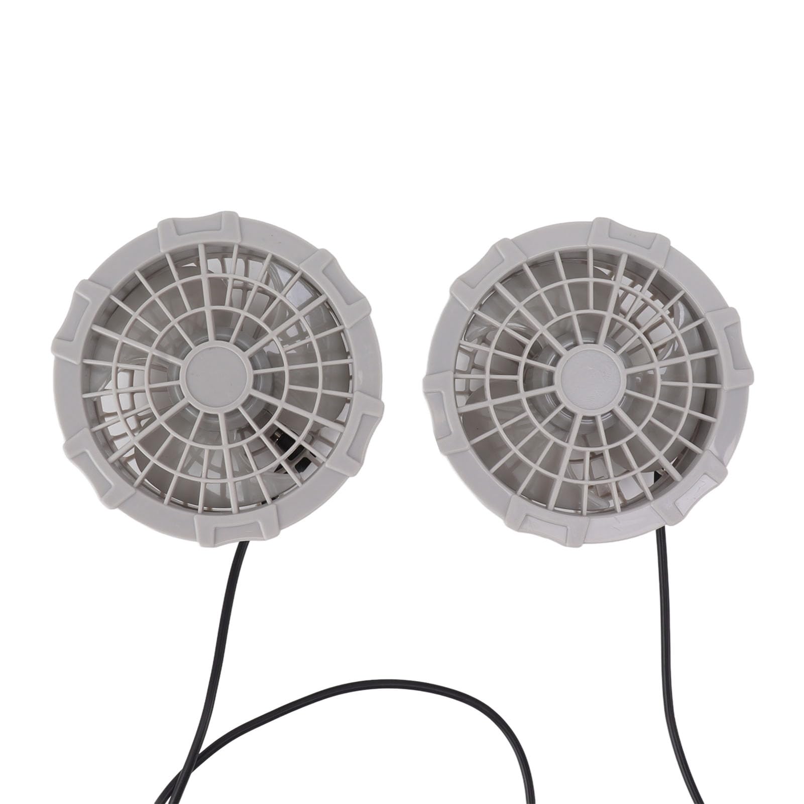 Ventilador de chaleco portátil USB con doble cabezal de aire regulable
