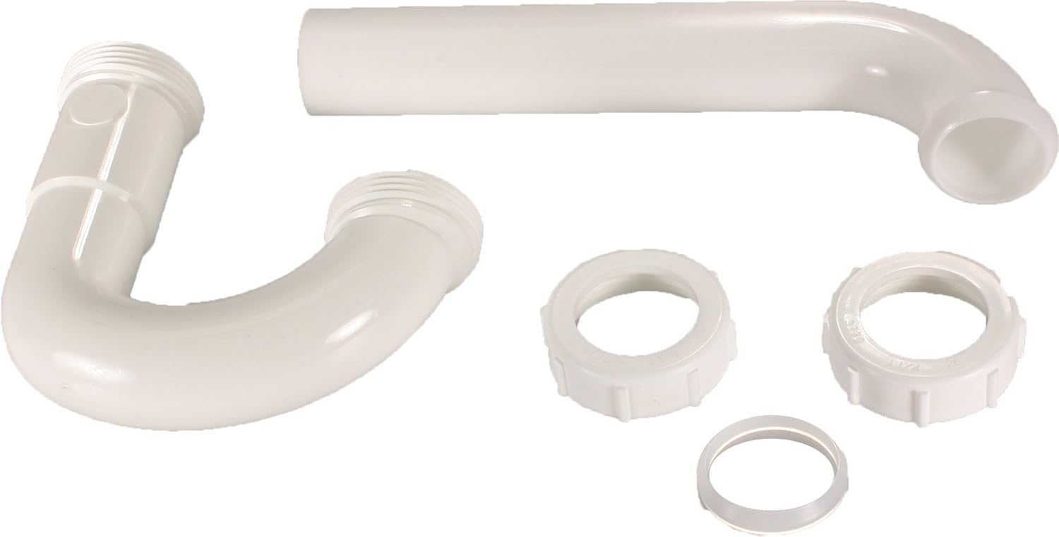 Plumber's Choice 22212 11/4Inch PTrap, SlipJoint, PVC (4Pack