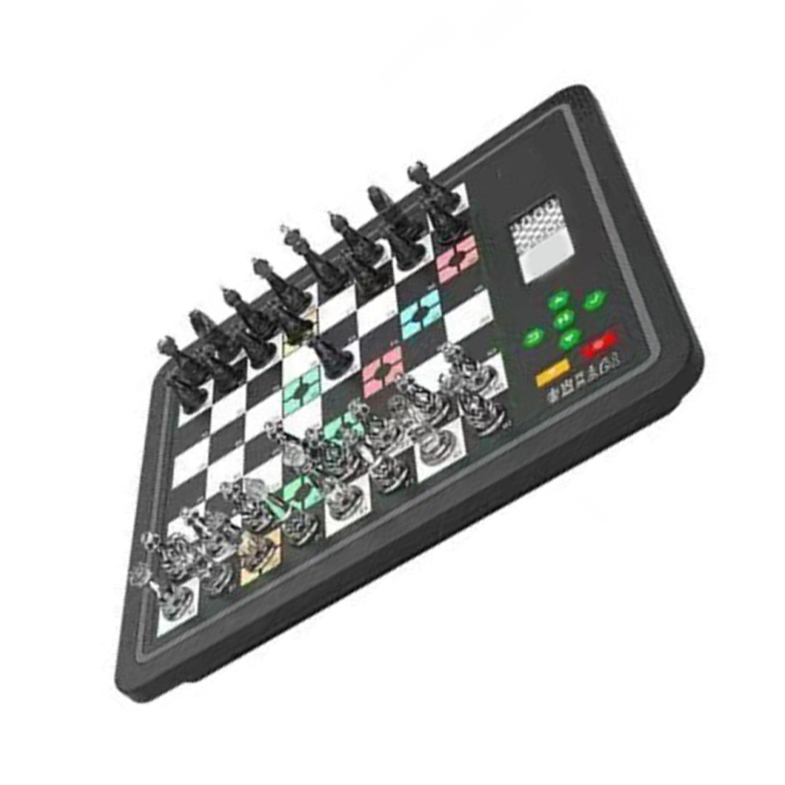 Elektronisches Schach, Computer-Schachbrett mit KI-Gegner, Elektronisches Schachspiel, 3 Spielmodi, Magnetisches Computer-Schachspiel, Computer-Schachspiel, Elektronisches (Black)