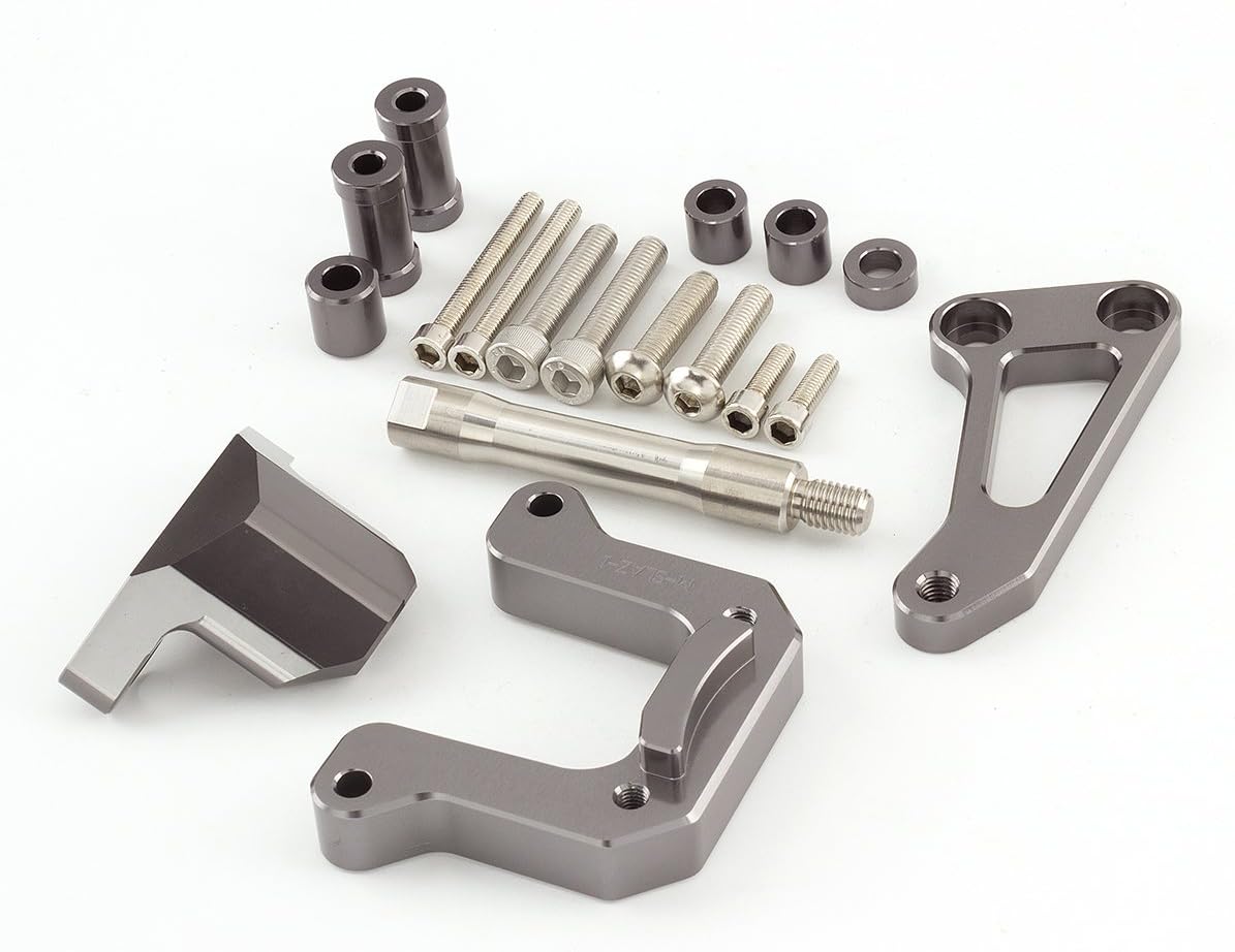 FXCNC Racing Motorcycle CNC Steering Damper Stabilizer Buffer Mounting Bracket Kit Compatible with M-SLAZ 150 MT-15 All Year