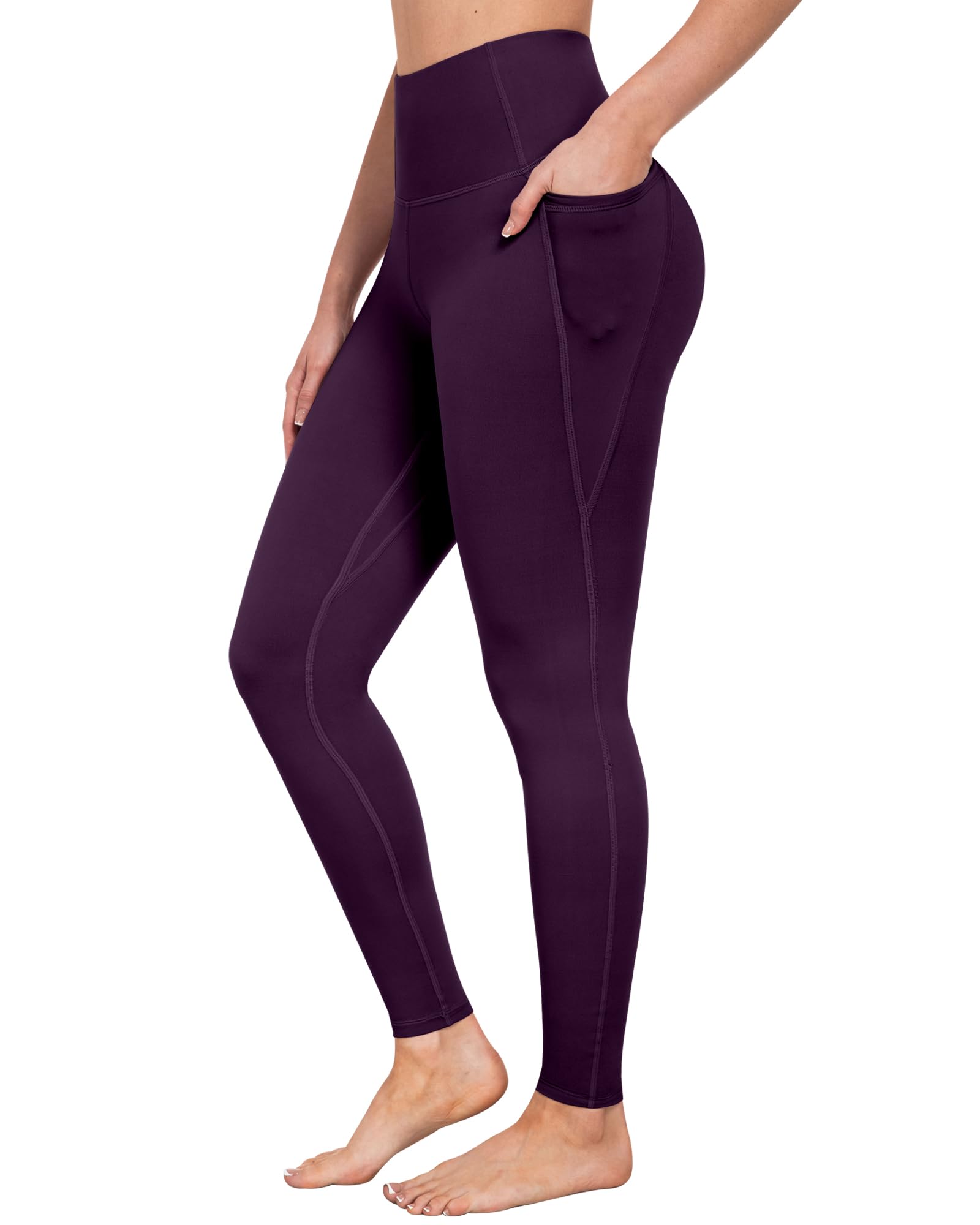Leggings con bolsillos para mujer, control de abdomen, cintura alta, suaves, para entrenamiento, atletismo, correr, yoga, gimnasio — view 26