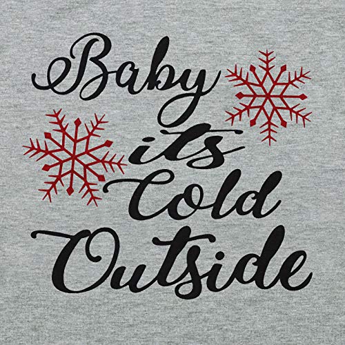 Plus Size Baby It's Cold Outside Christmas T Shirt Women's Plaid Splicing Long Raglan Tops Blouses Size XX-Large (Gray) - Image 5
